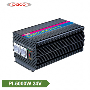 Μετατροπέας ισχύος PACO υψηλής απόδοσης 24V 5000W Τροποποιημένο ημιτονοειδές κύμα CE CB ROHS