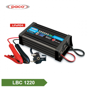 चीन PACO 8 स्टेज 12V 20A स्मार्ट लिथियम LiFePO4 बैटरी चार्जर CE CB ROHS